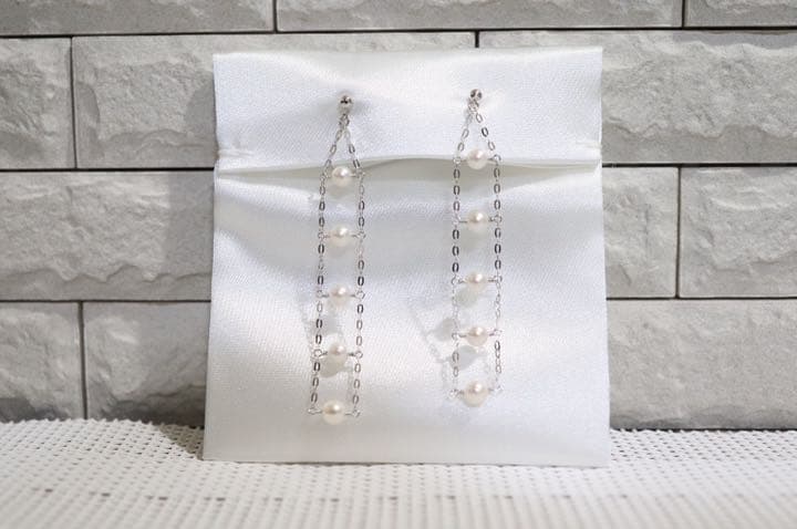 K18WG アコヤ パールピアス