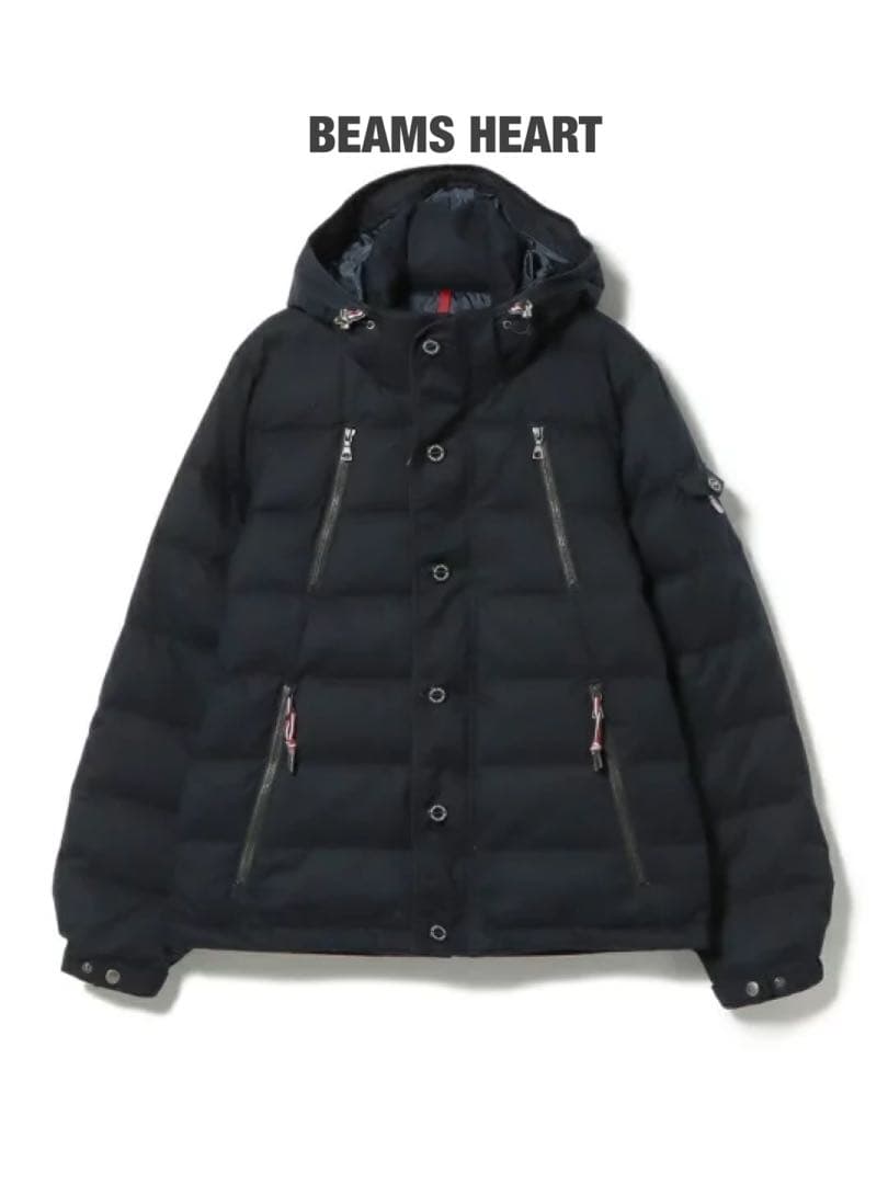 未使用BEAMS HEART / ツインジップ ダウンジャケット ★サイズXL