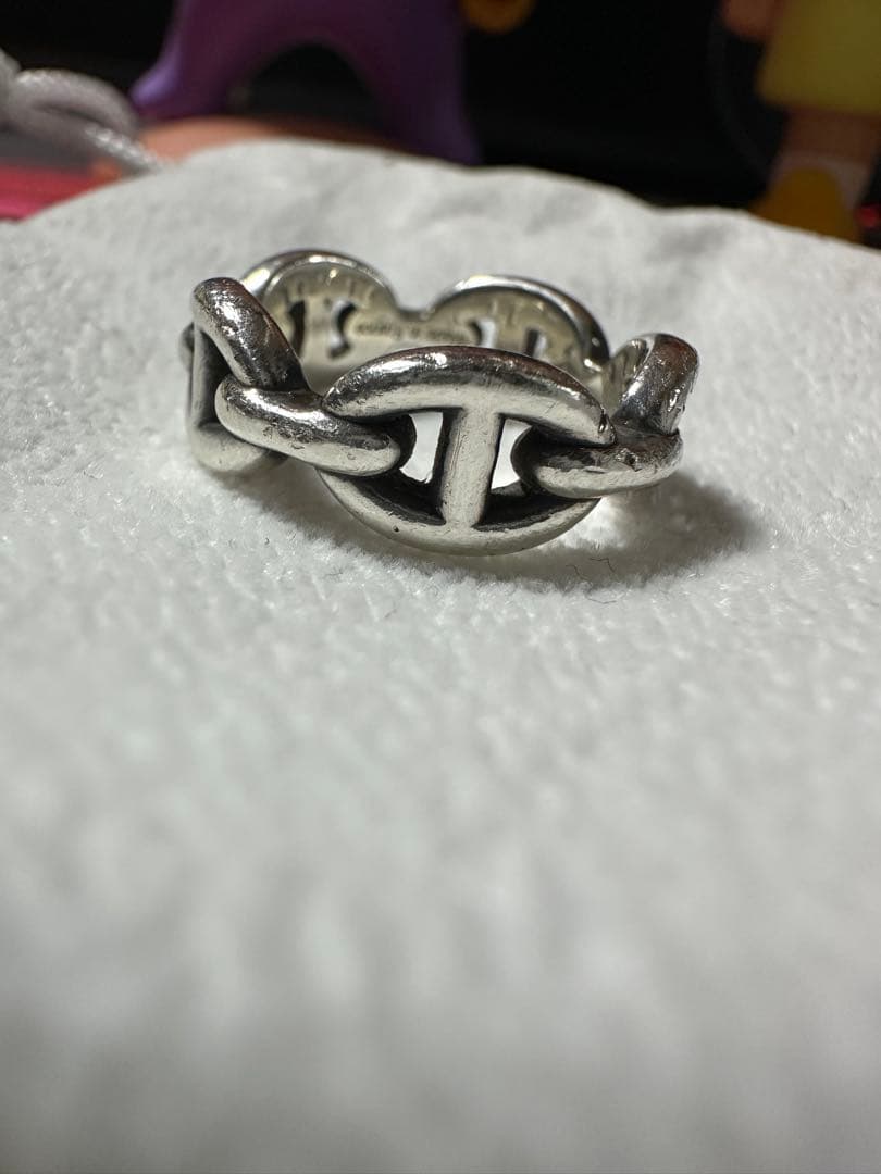 HERMÉS チェーンリング シルバー925