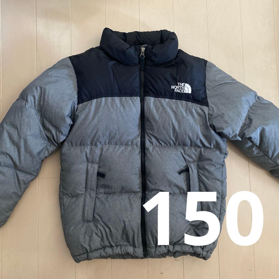 ノースフェイスグリーンダウンヌプシ150 グレー