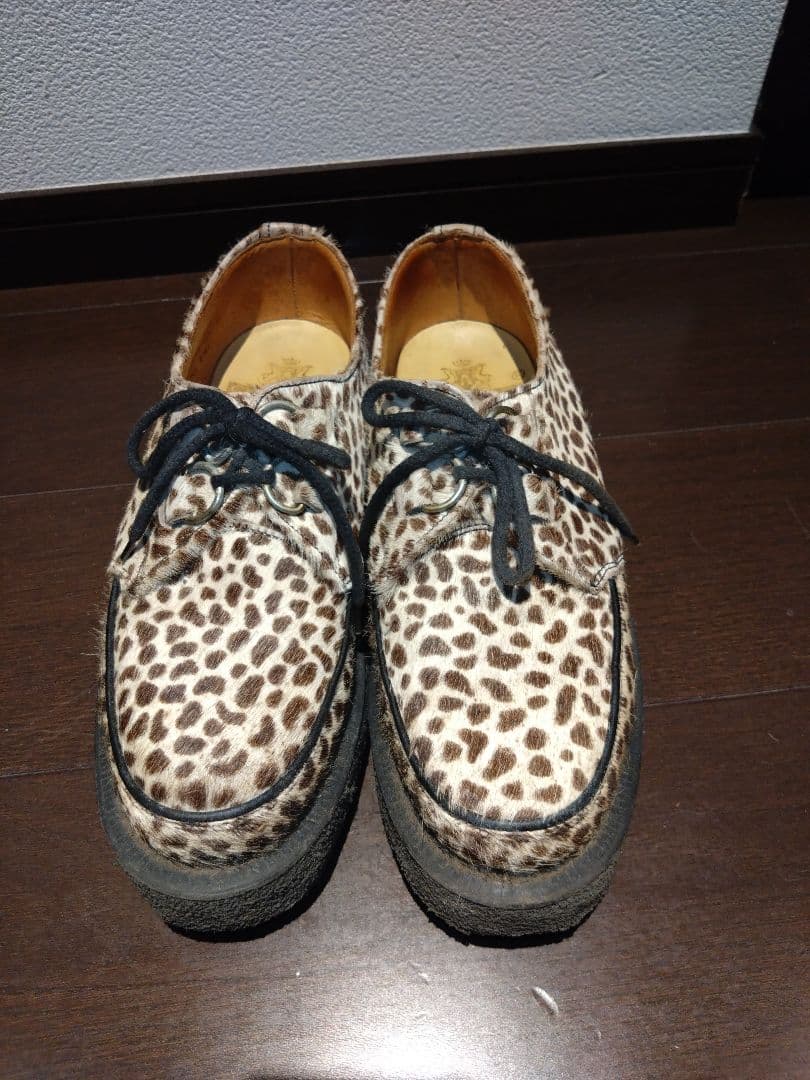 【希少】ラバーソールハラコヒョウ柄