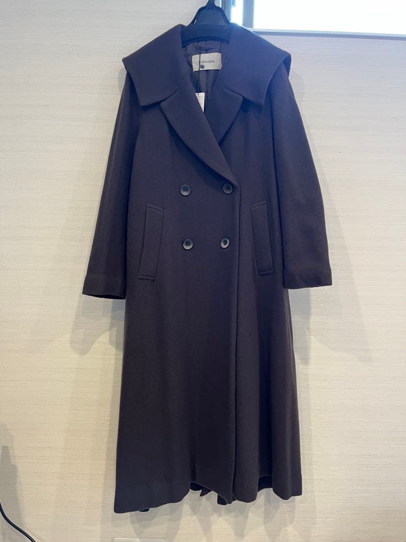 COCO DEAL ダークブラウン ロングコート