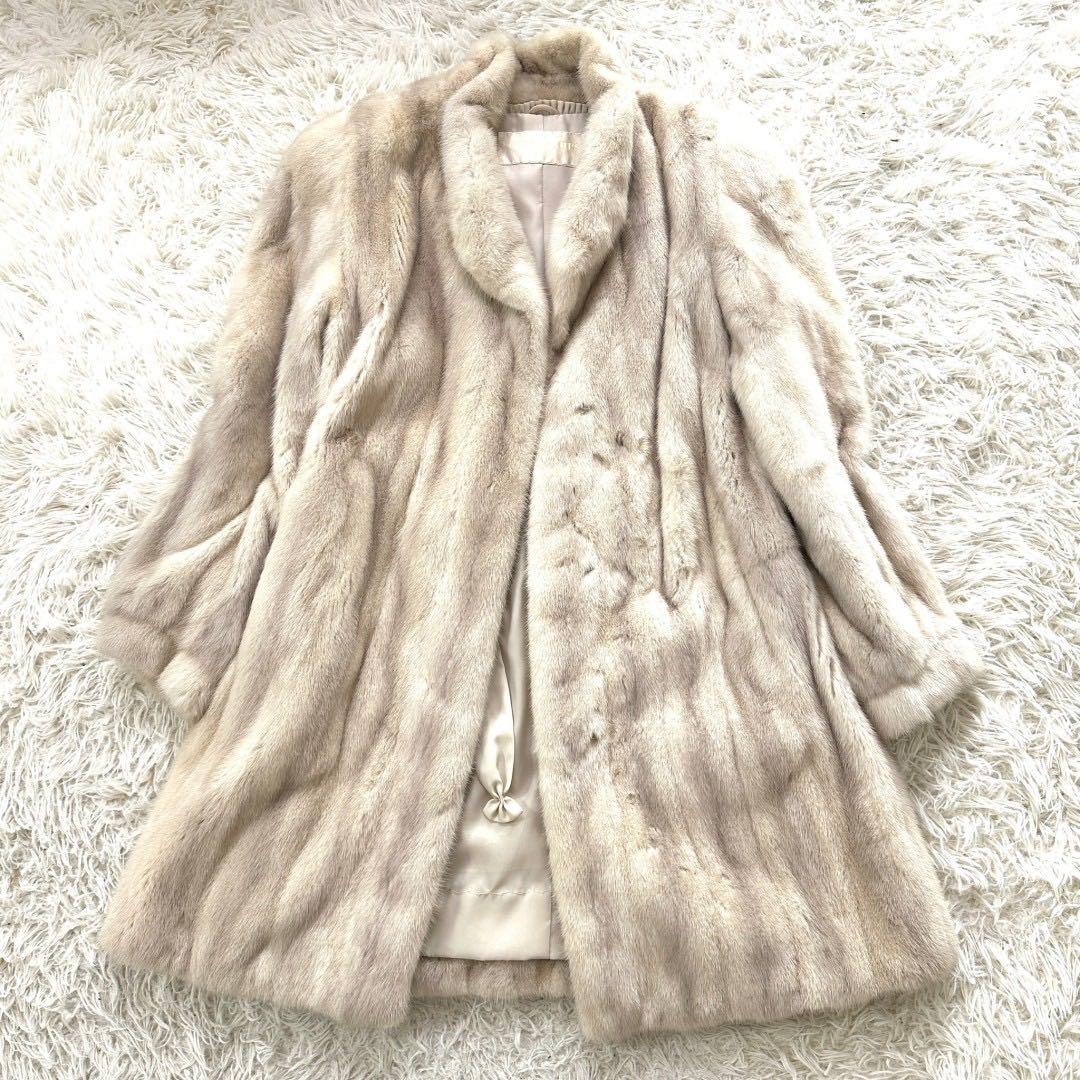 【最高級毛皮】carven カルヴェン サファイヤミンク ロング丈 フリーサイズ