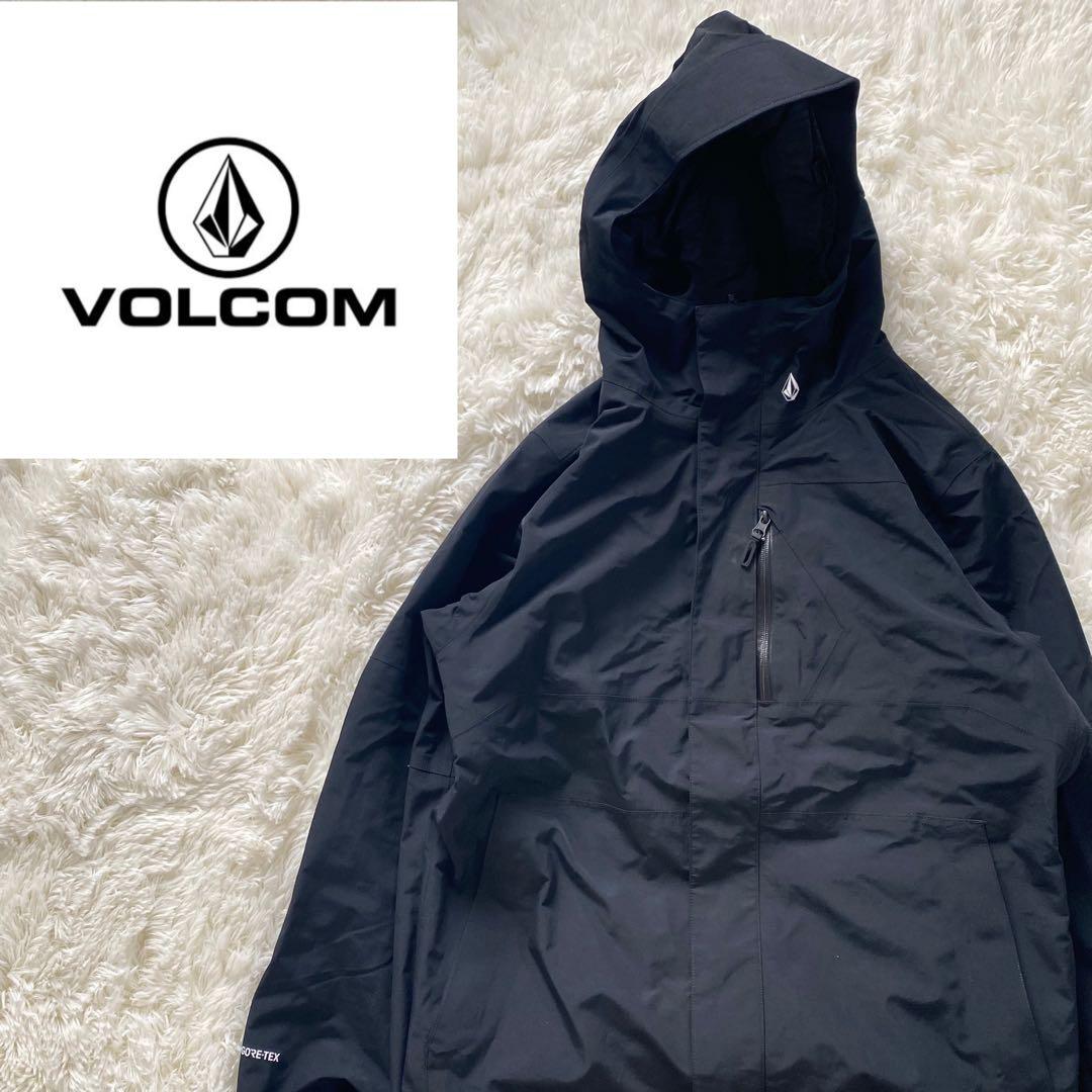 極美品 ボルコム スキーウェア スノーボード ゴアテックス 黒 スノーガード L