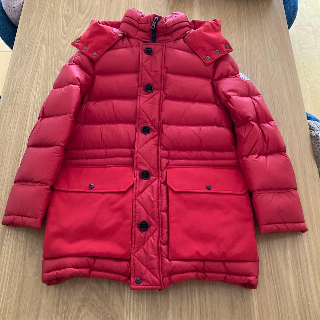 新品MONCLER 赤 ダウンコート 152cm