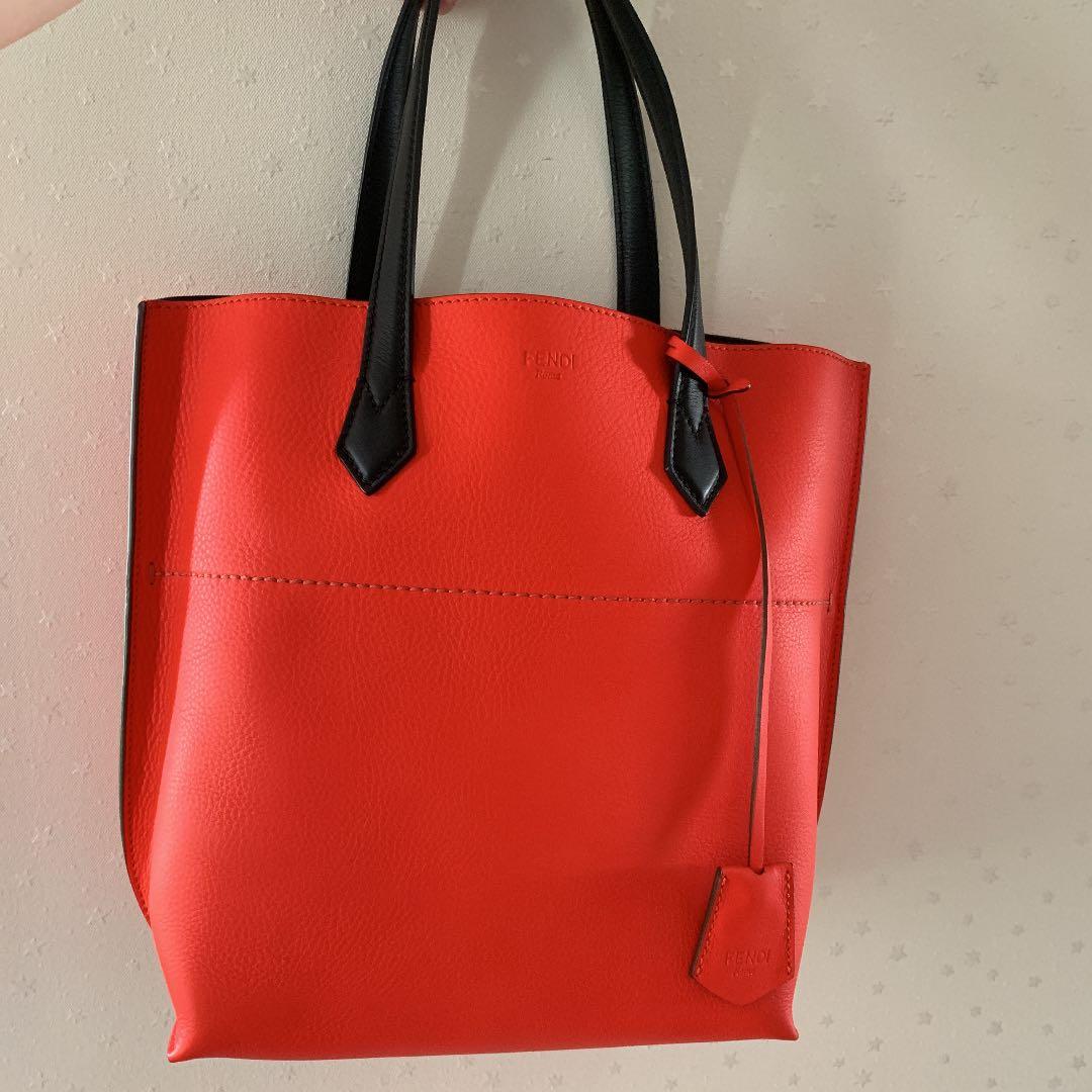 FENDI☆Allレザー トートバッグ