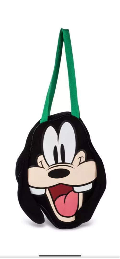 新品タグ付 グーフィー ビッグフェイス トートバッグ ダイカット ディズニー