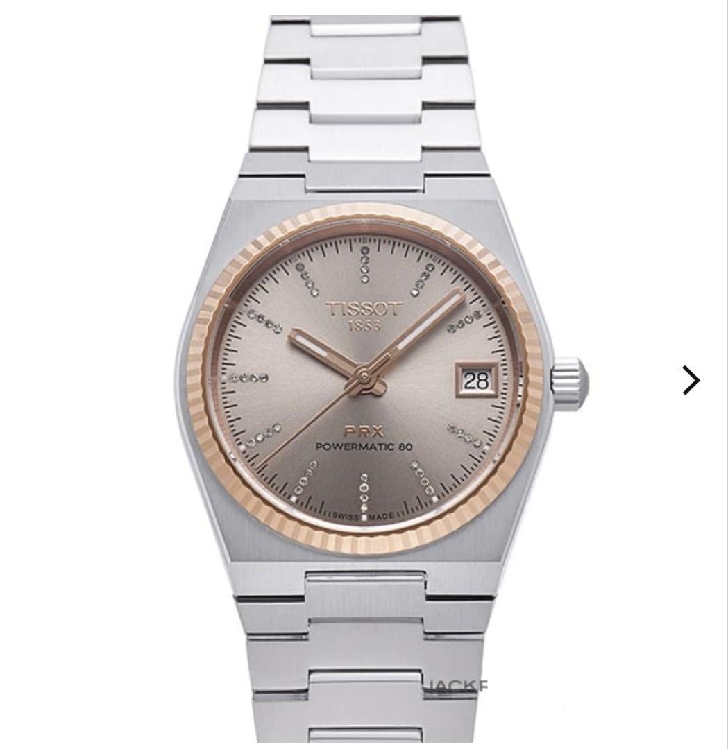 TISSOT ティソ PRX 35MM レディース K18ベゼル 自動巻き 時計