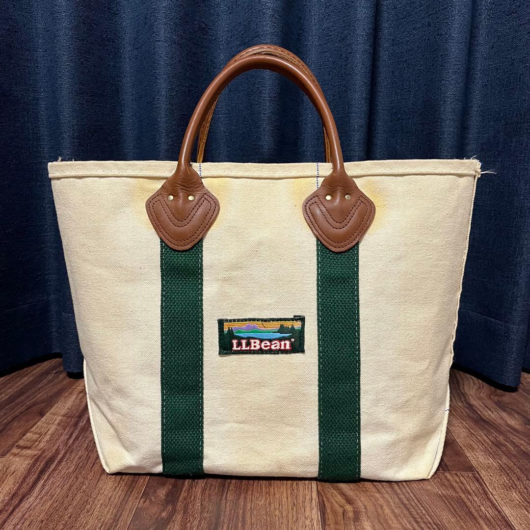 【80s・美品】L.L.Bean レザーハンドルトート M