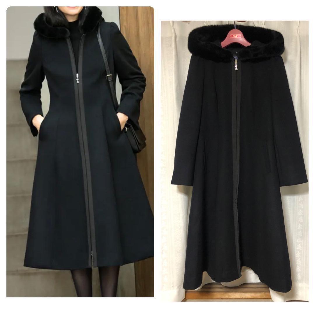 定価9.1万 M\'S GRACY エムズグレイシー フード付きドレスコート