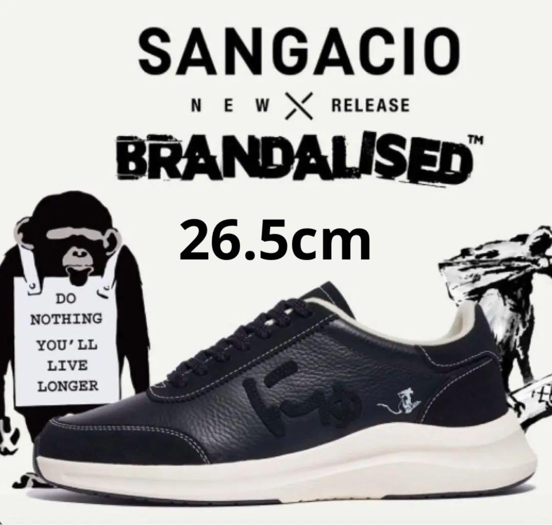 SANGACIO BRANDALISED ブラックスニーカー