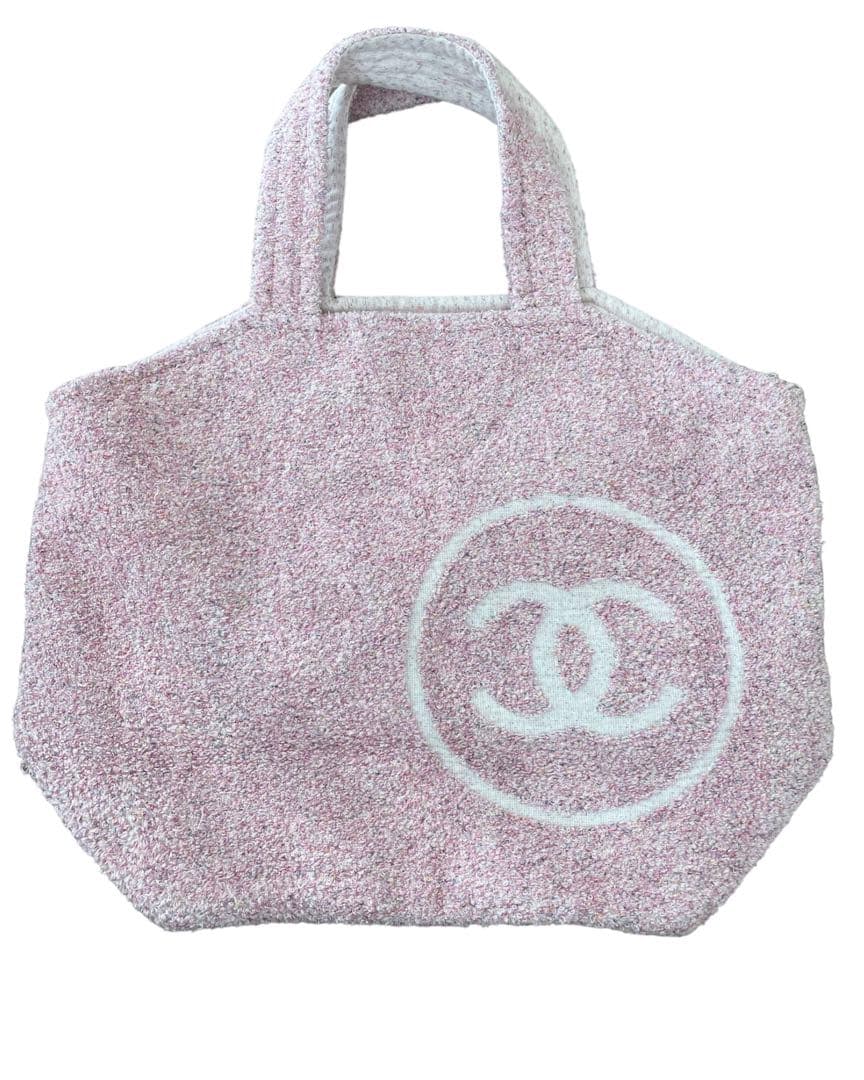 シャネルバッグトートバッグ本物タオル地タオル