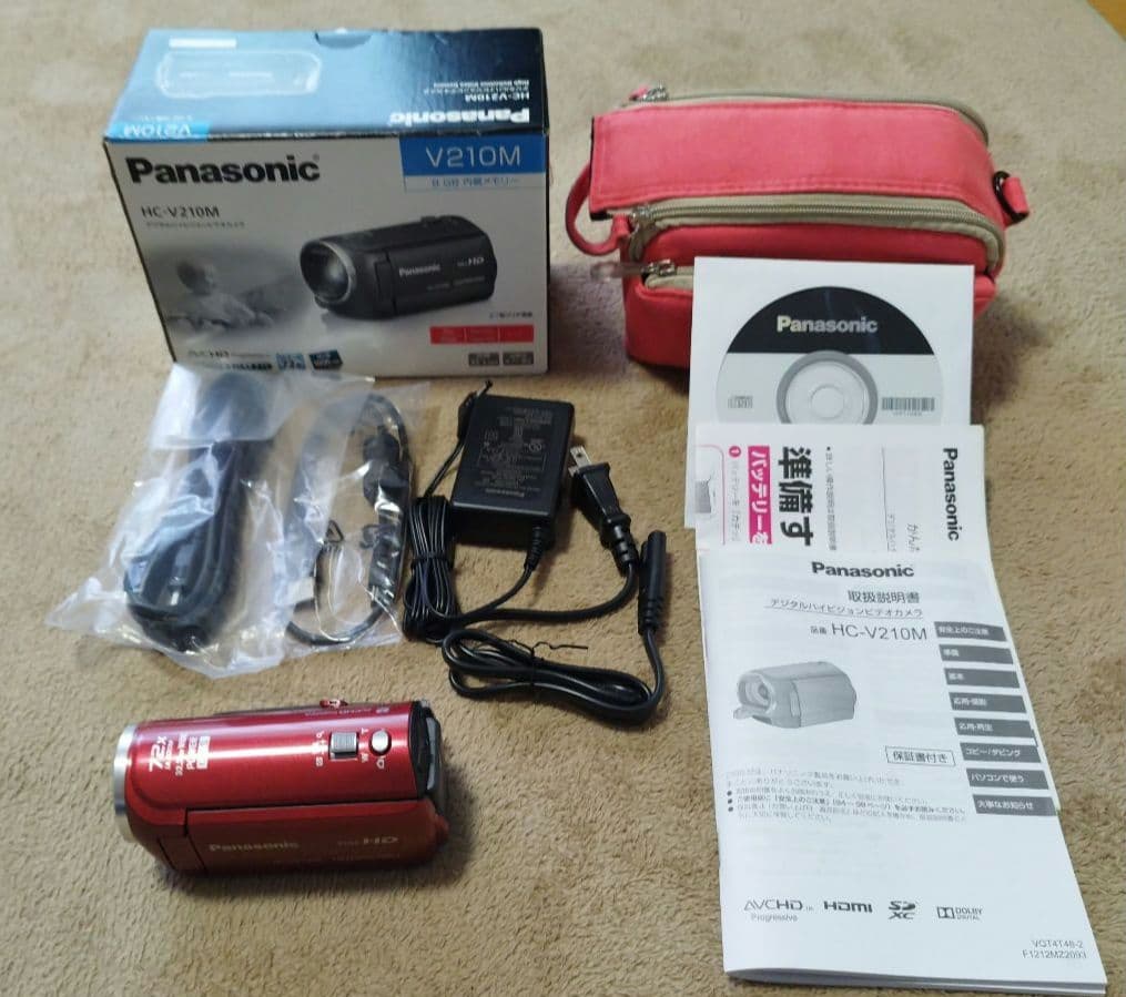 Panasonic デジタルハイビジョンカメラ ビデオカメラ HC-V210M