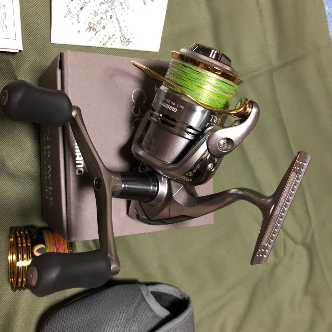 シマノ11ツインパワーC3000SDH変えスプール付！美品